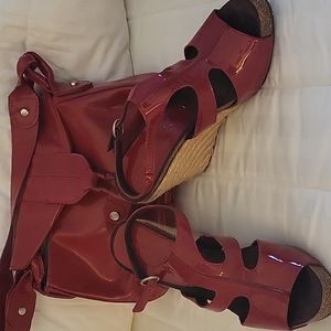 Donald Pliner wedge and matching purse